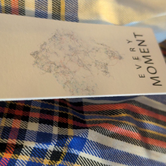 Every Moment Women's Size XL Cotton Blend Plaid Button Down Shirt New - Picture 5 of 14